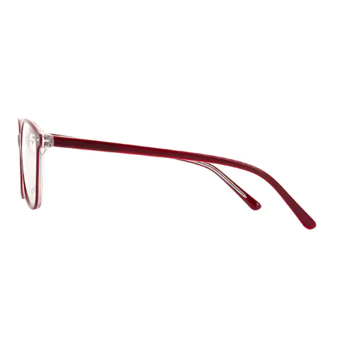 Square Red Eyeglasses