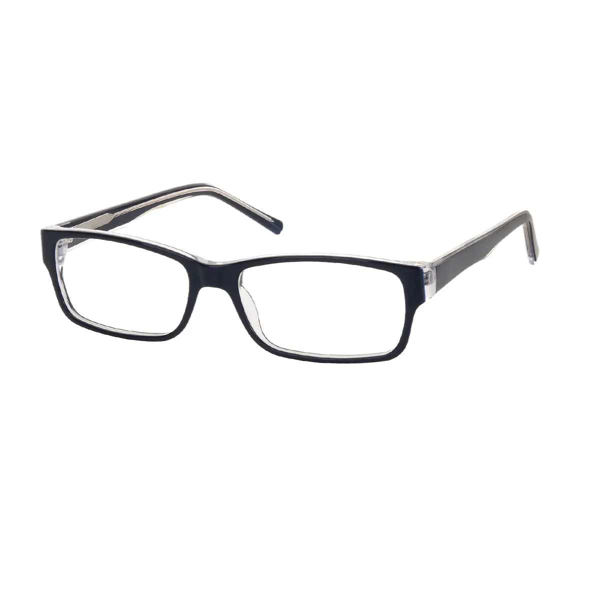 Rectangle Navy Blue Eyeglasses