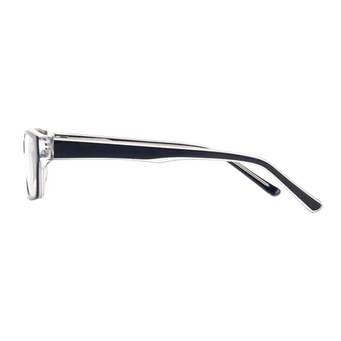 Rectangle Navy Blue Eyeglasses