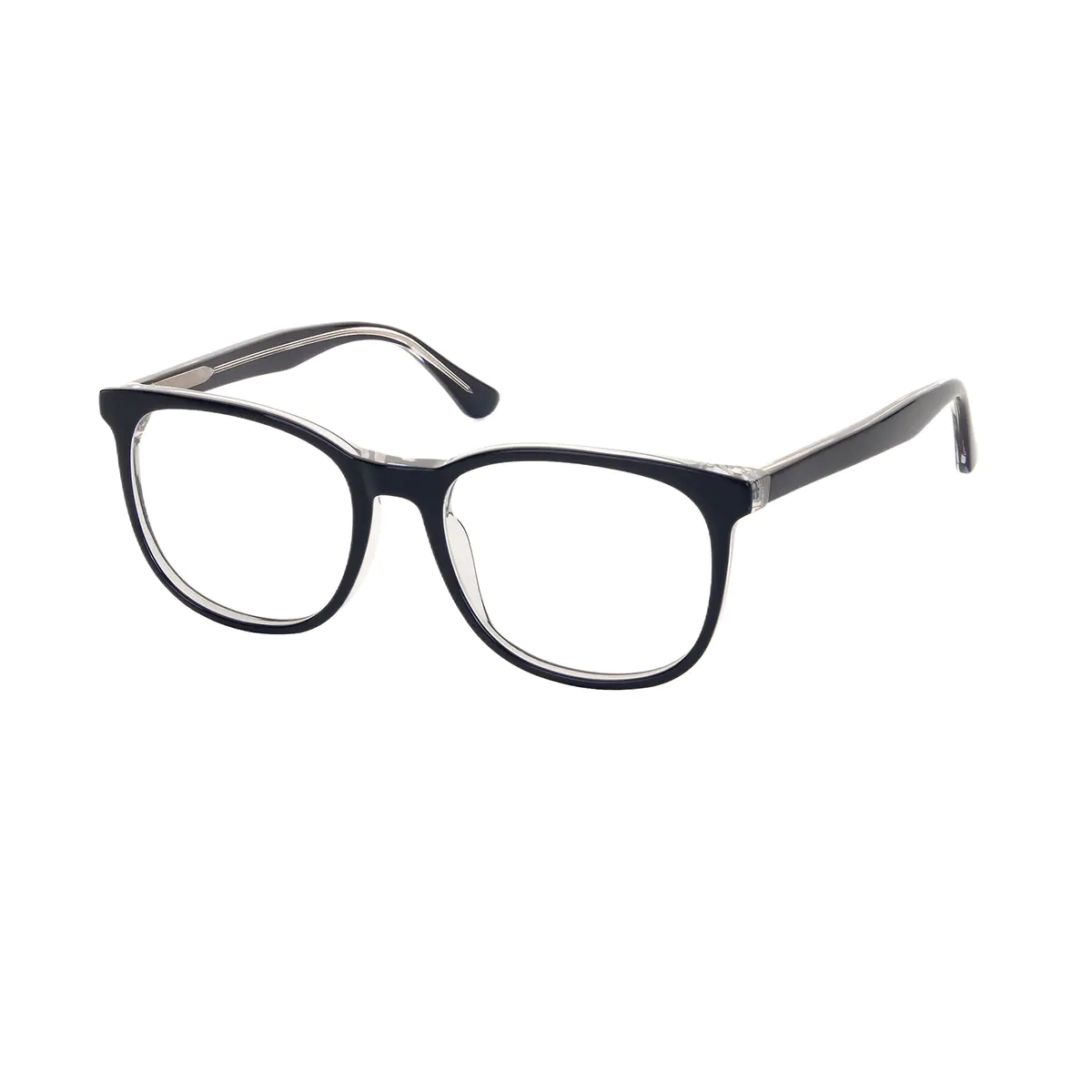 Square Blue Eyeglasses