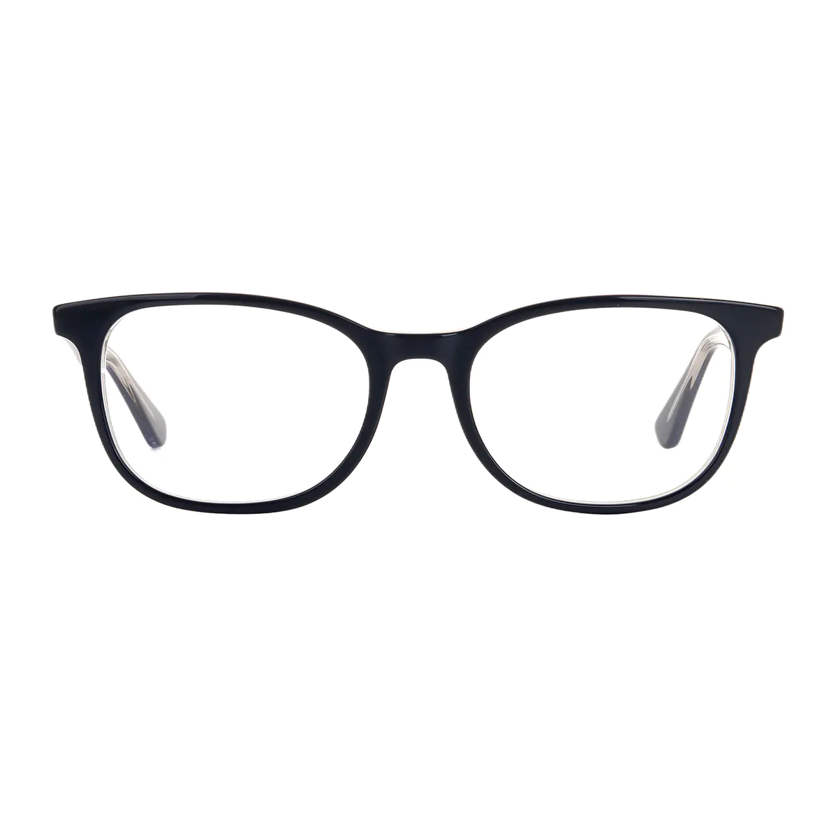 Oval Blue Eyeglasses