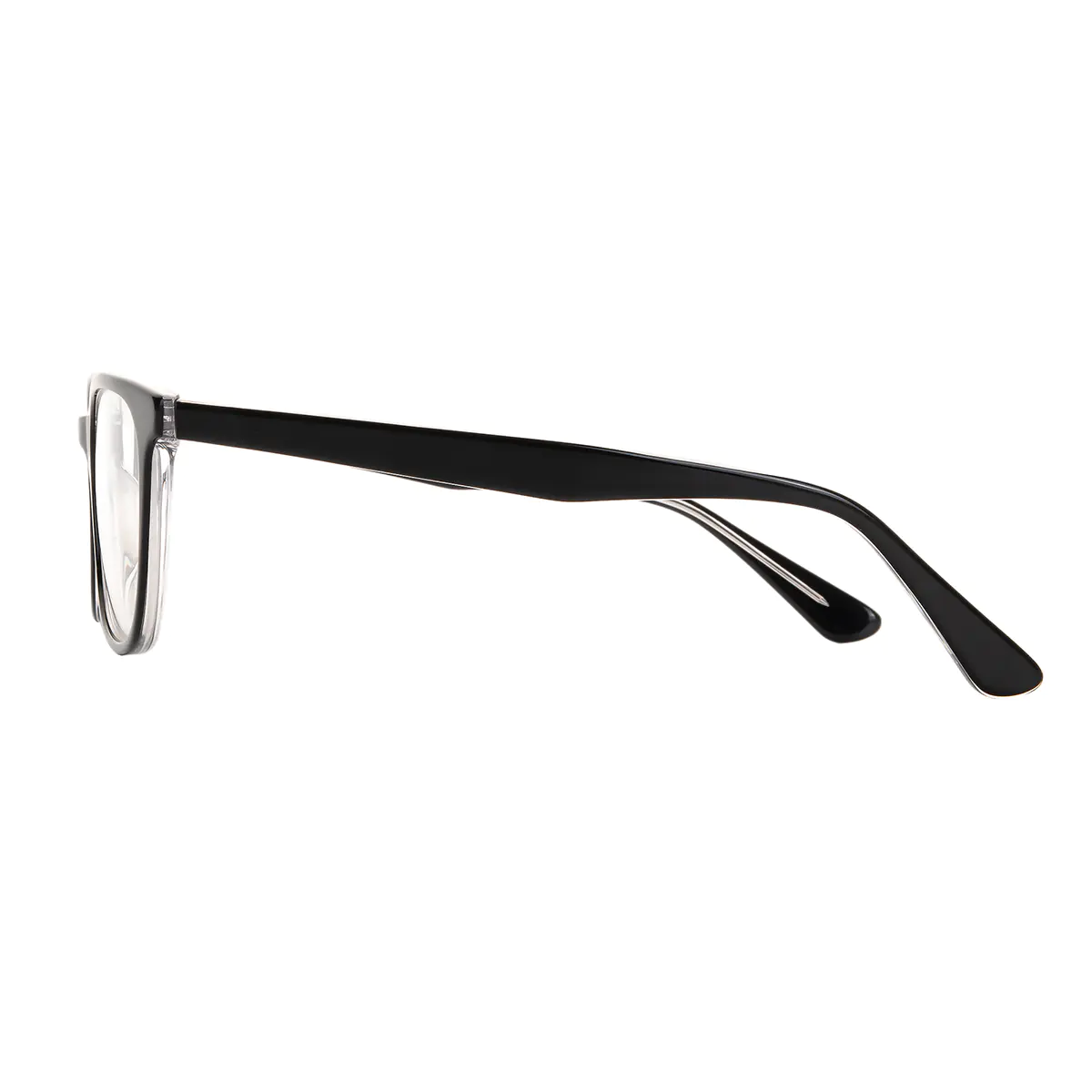 Oval Blue Eyeglasses