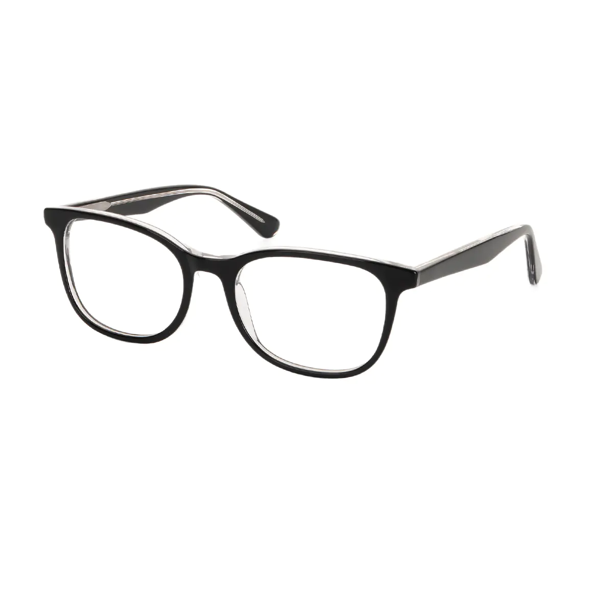 Oval Grey Eyeglasses