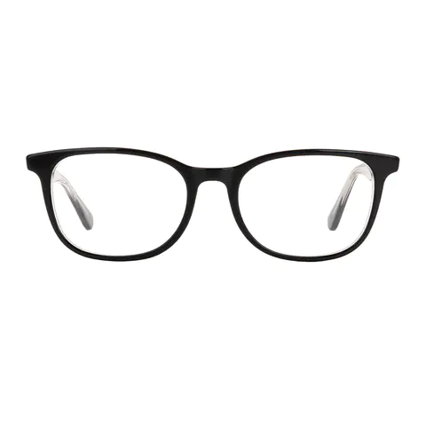 Oval Grey Eyeglasses
