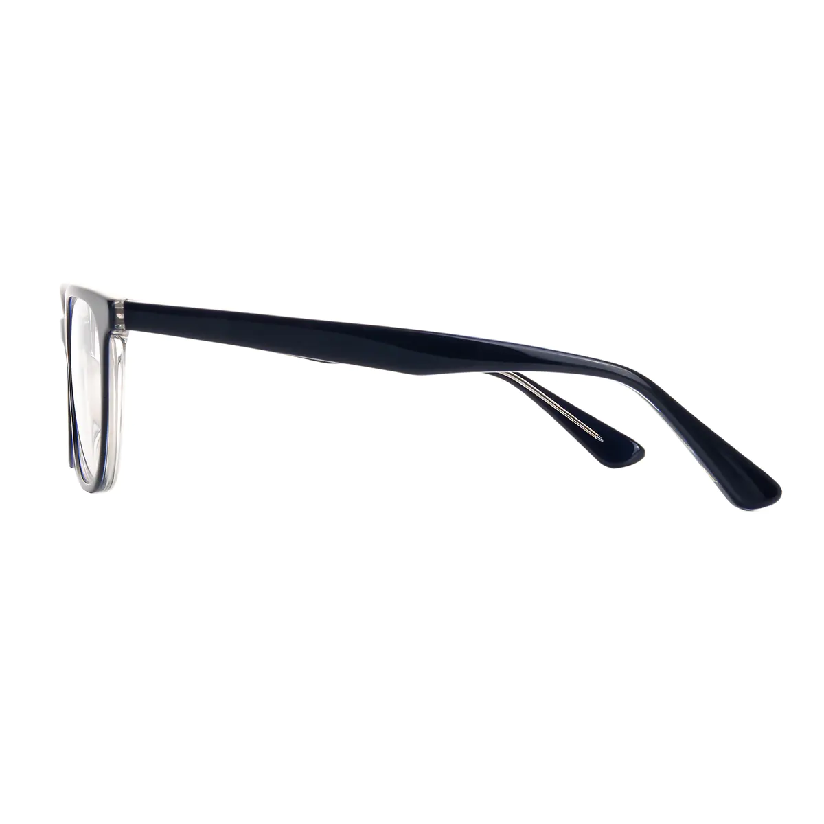 Oval Grey Eyeglasses