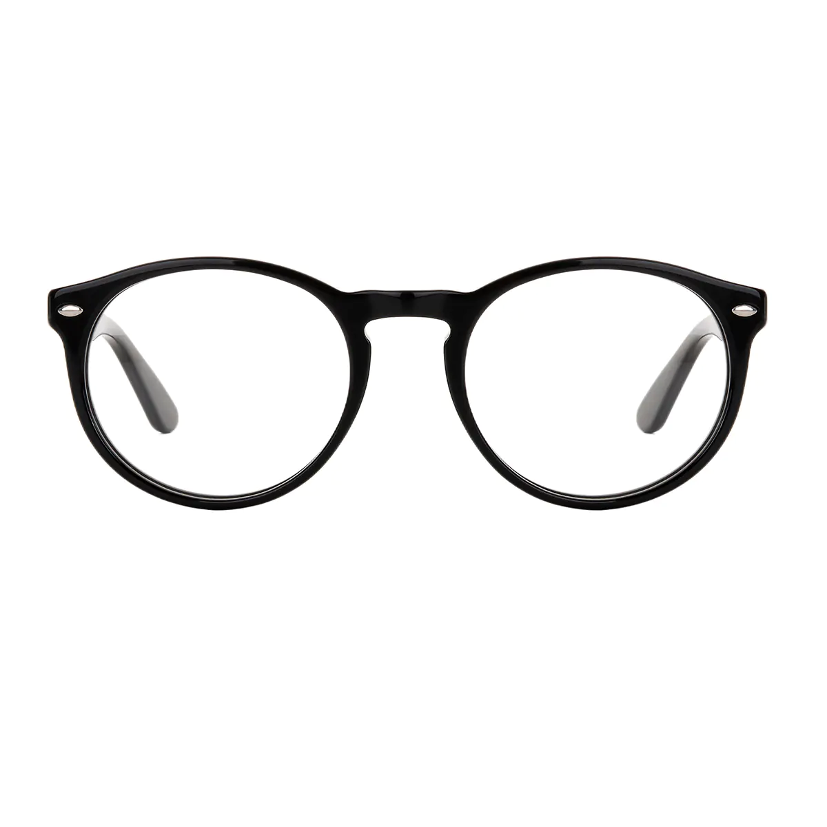 Round Black Eyeglasses