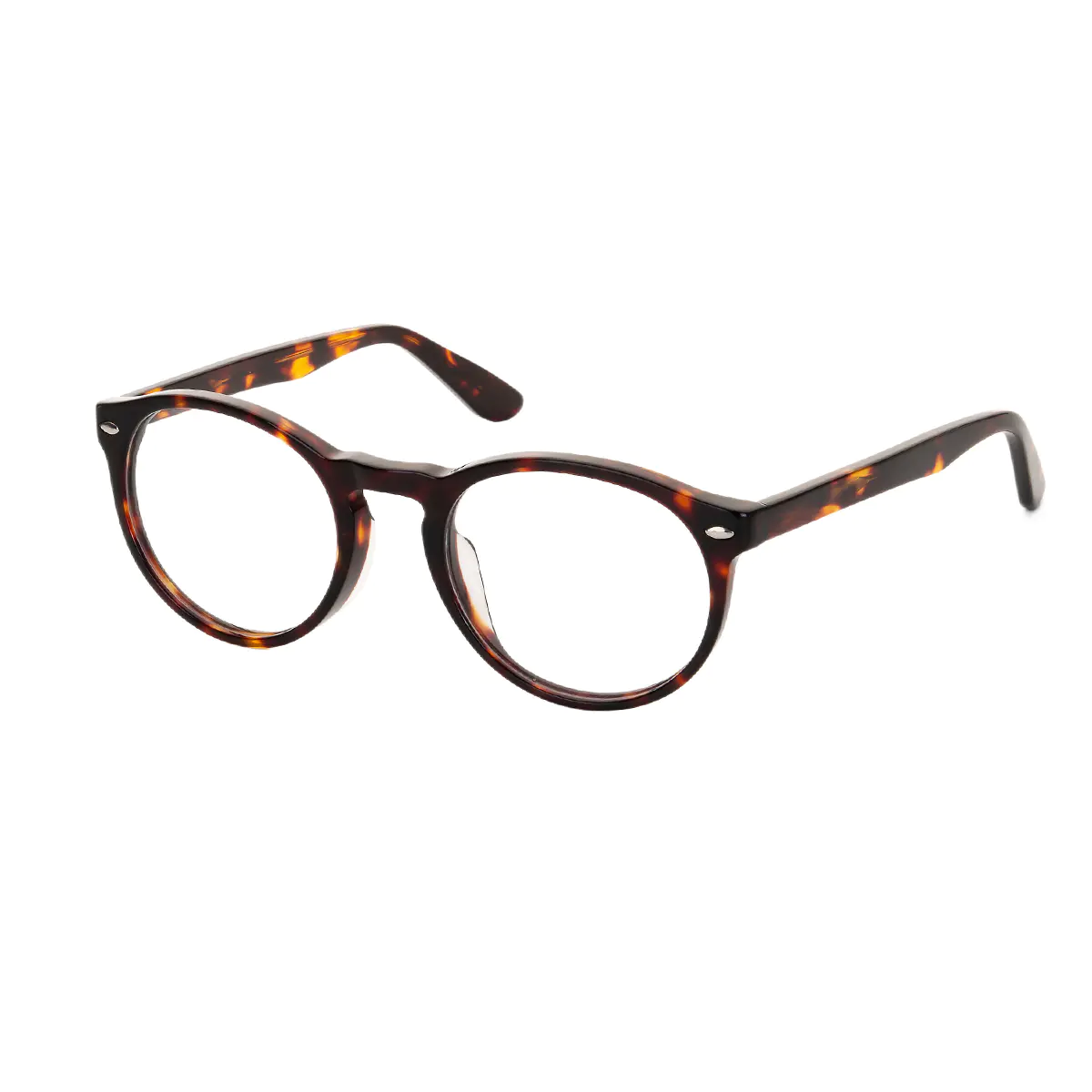 Round Tortoiseshell Eyeglasses