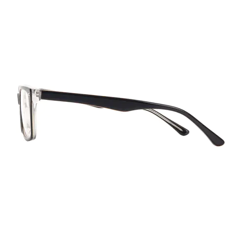 Rectangle Blue Eyeglasses