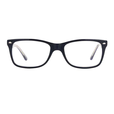 Rectangle Grey Eyeglasses