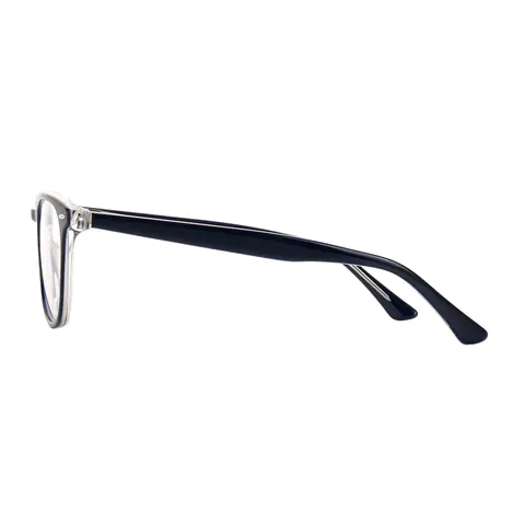 Rectangle Navy Blue Eyeglasses
