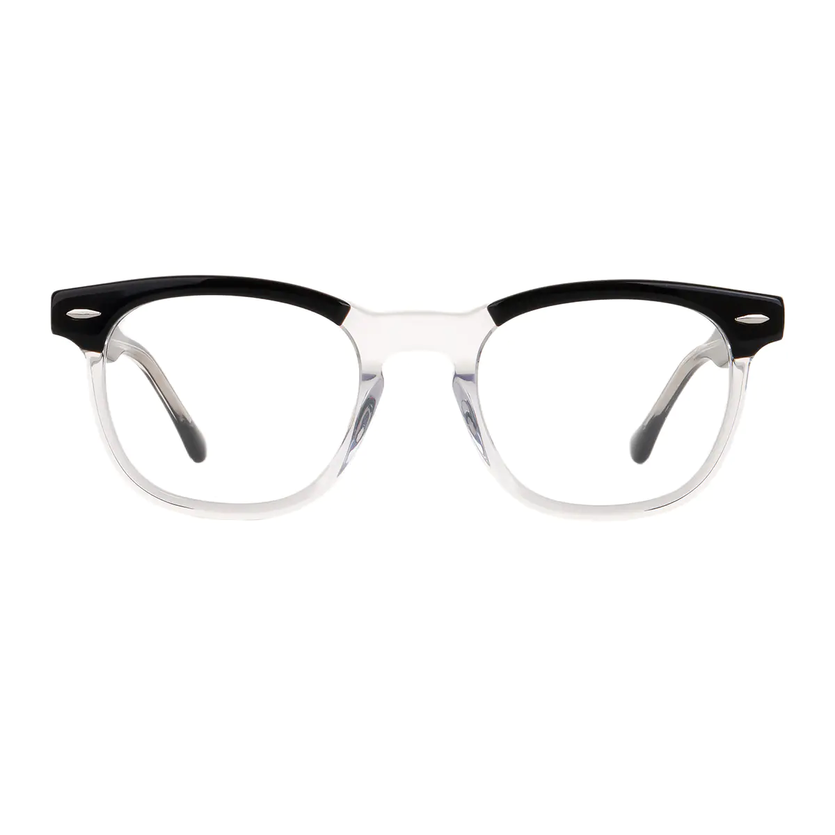 Rectangle Black/Clear Eyeglasses