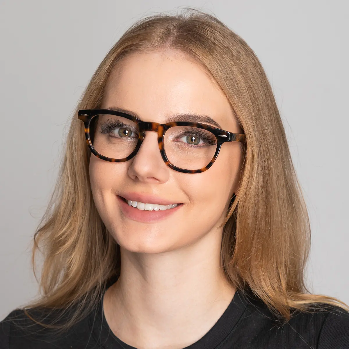 Rectangle Tortoiseshell Eyeglasses