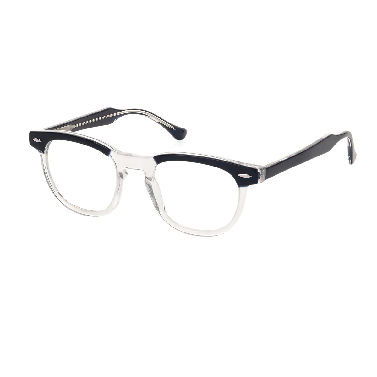 Rectangle Blue/Clear Eyeglasses