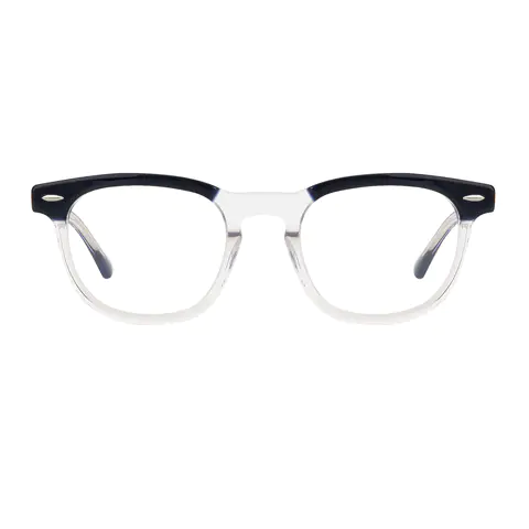 Rectangle Blue/Clear Eyeglasses