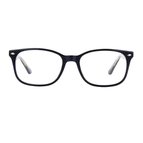 Rectangle Blue Eyeglasses