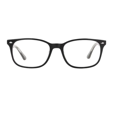 Rectangle Grey Eyeglasses