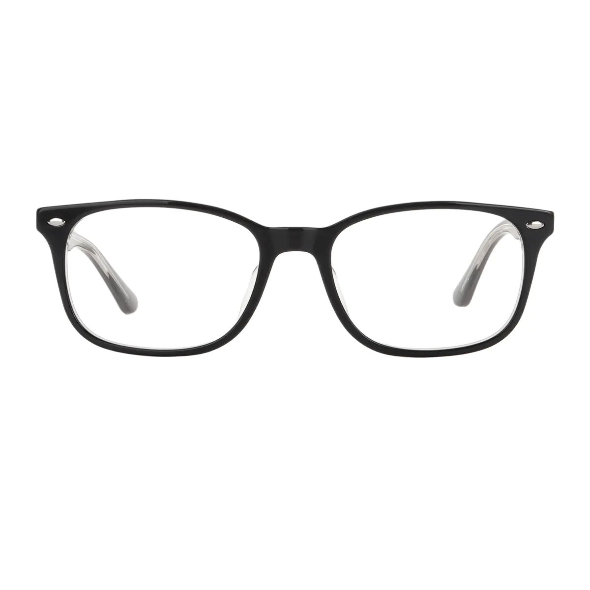 Rectangle Grey Eyeglasses