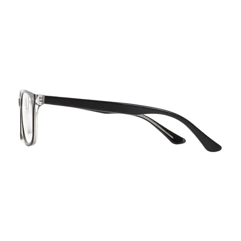Rectangle Grey Eyeglasses
