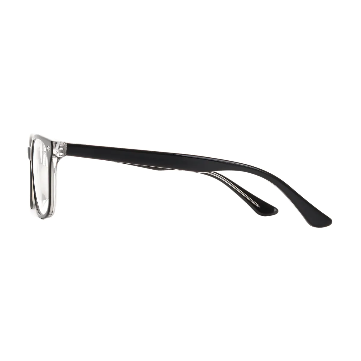 Rectangle Grey Eyeglasses