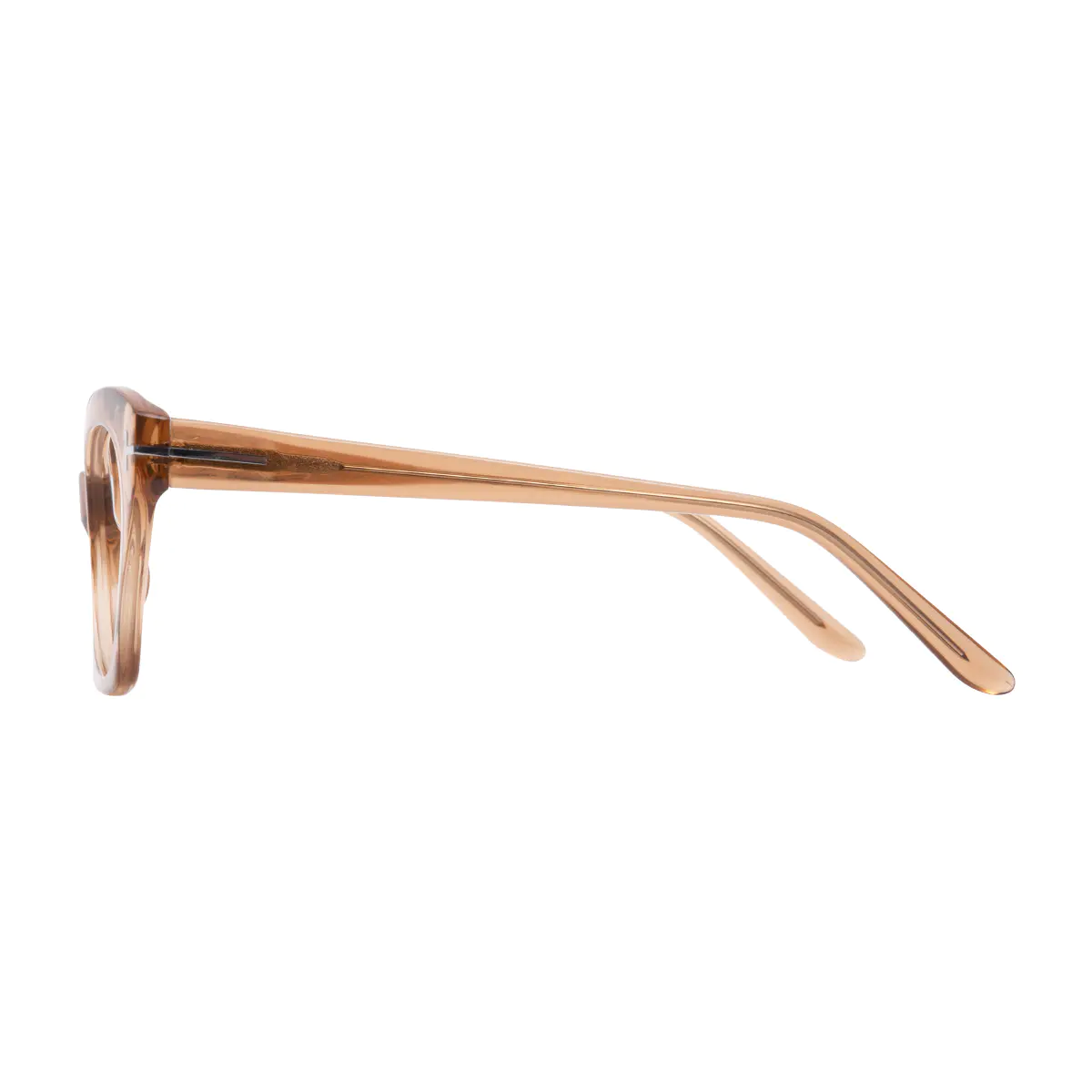 Cat-eye Transparent Amber Eyeglasses