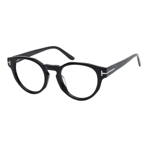 Round Black Eyeglasses