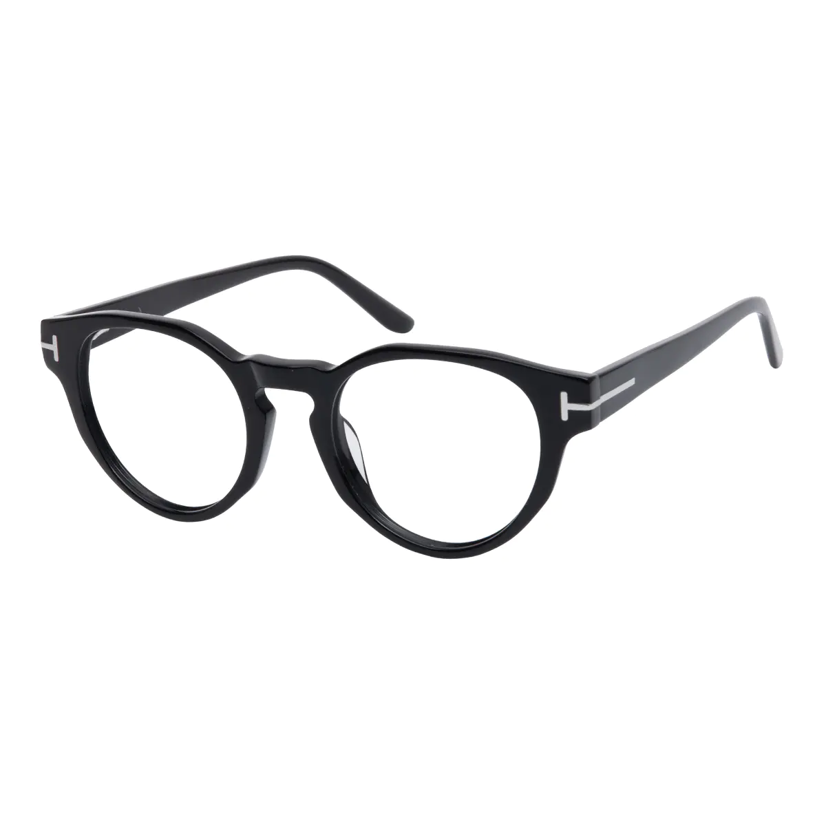 Round Black Eyeglasses