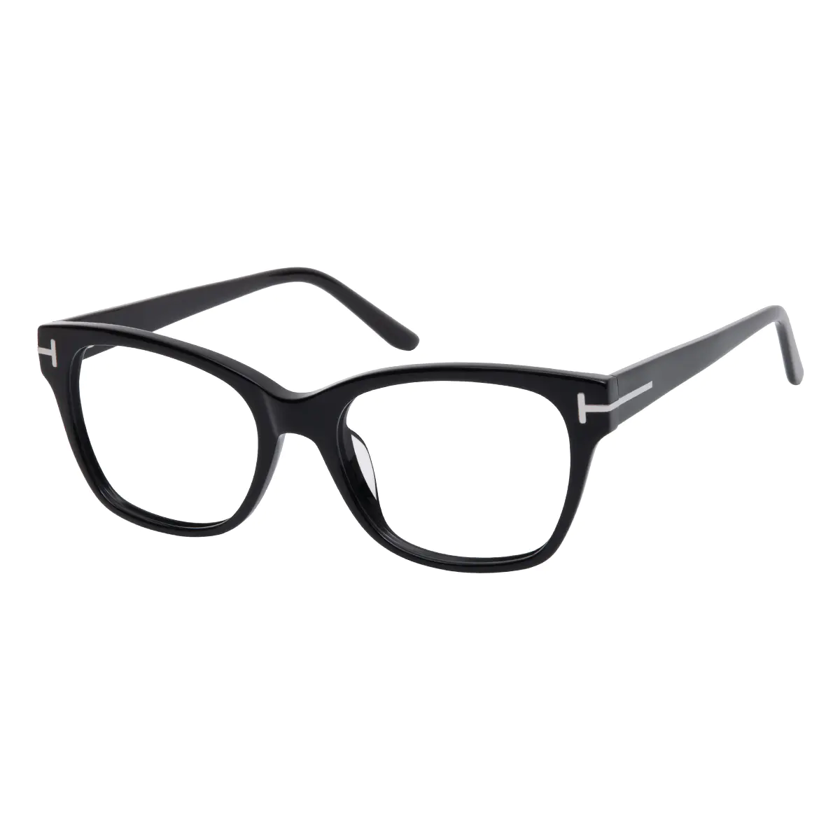 Square Black Eyeglasses