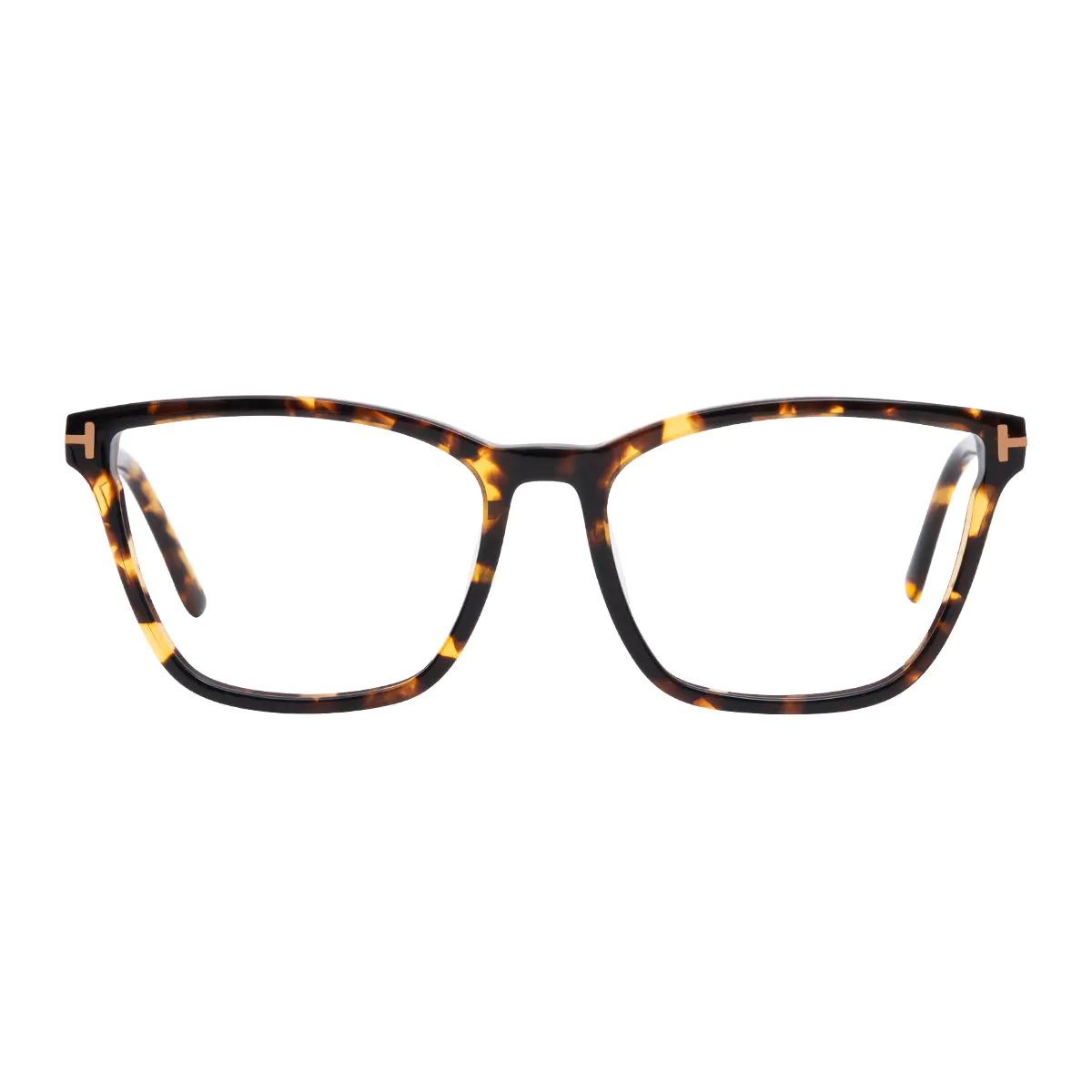 Square Dark Tortoiseshell Eyeglasses