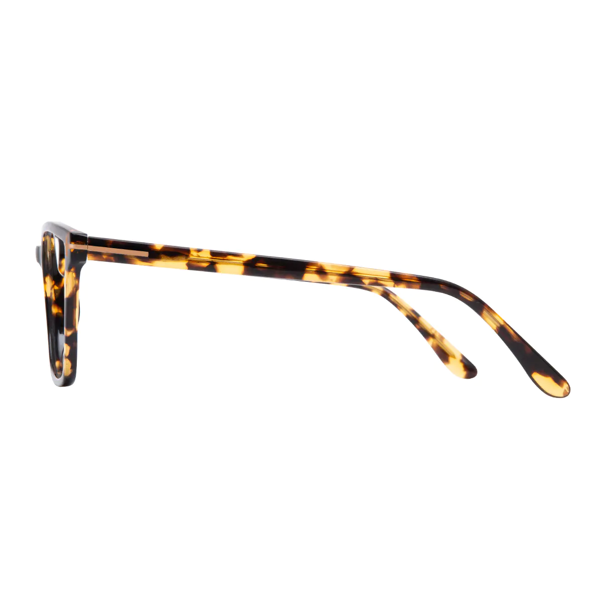 Square Dark Tortoiseshell Eyeglasses