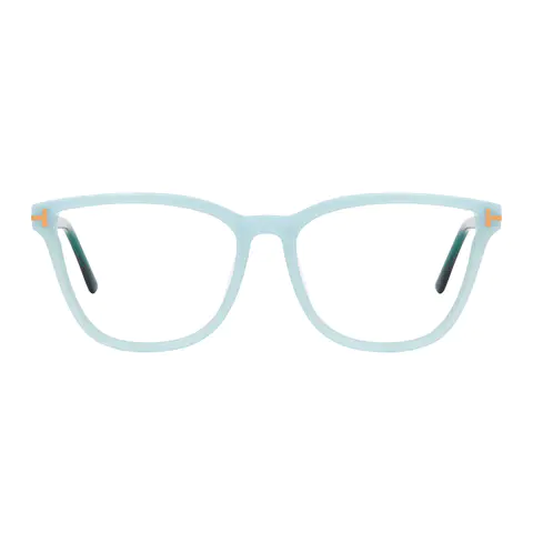 Square Light Green Eyeglasses