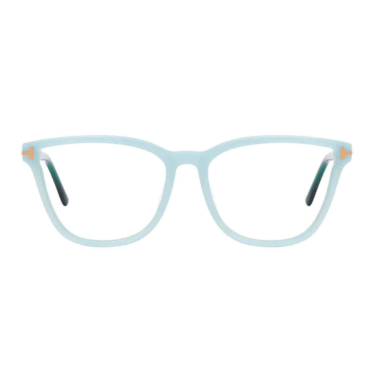 Square Light Green Eyeglasses