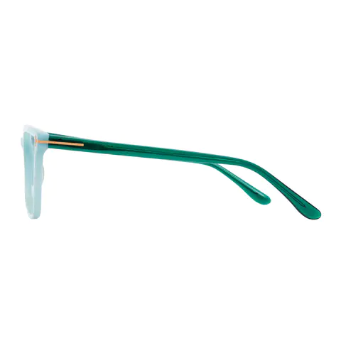 Square Light Green Eyeglasses