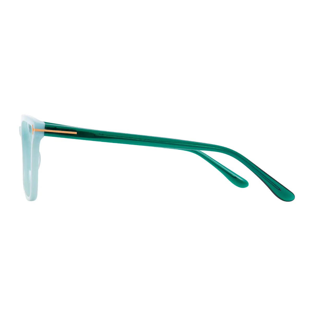 Square Light Green Eyeglasses