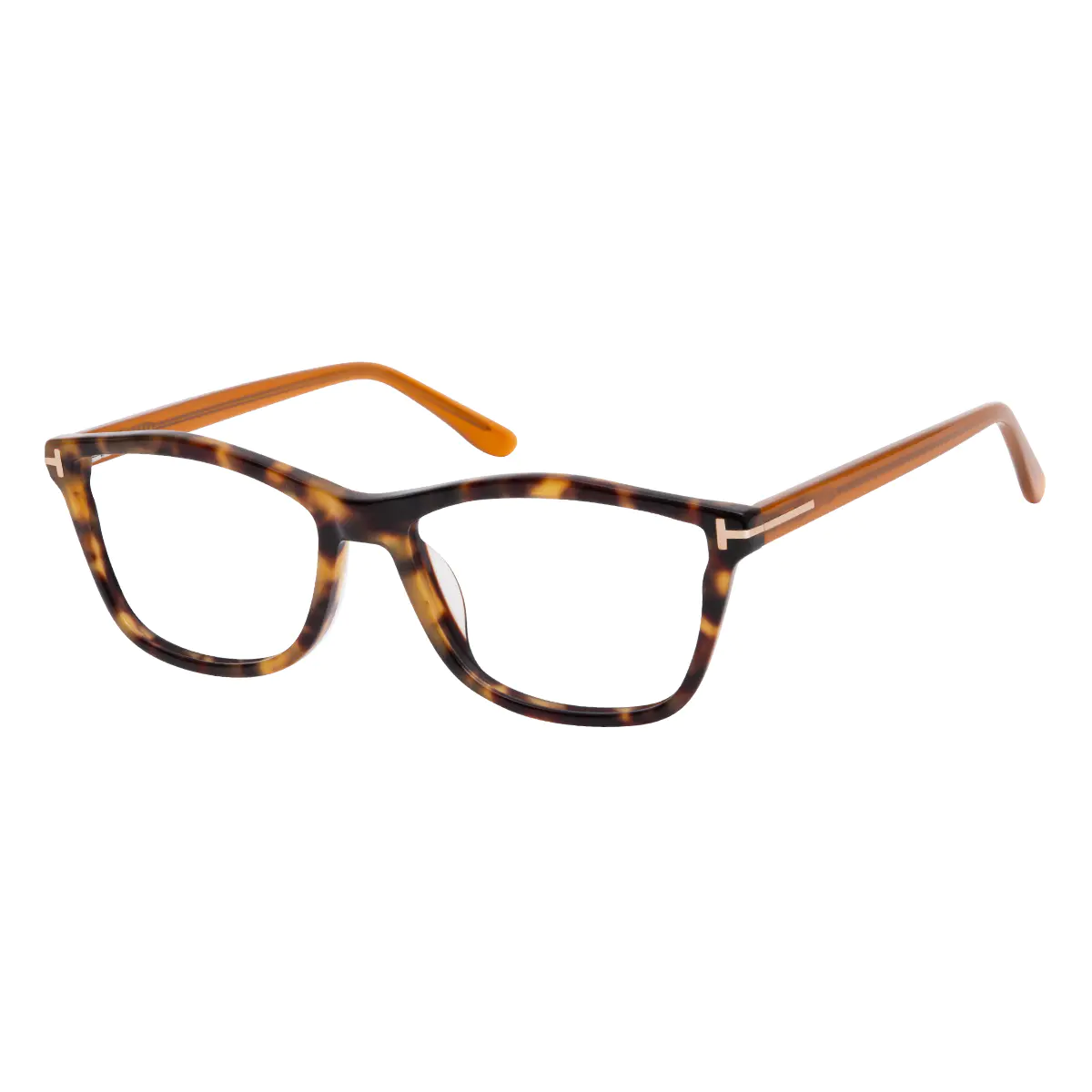Rectangle Tortoiseshell Eyeglasses