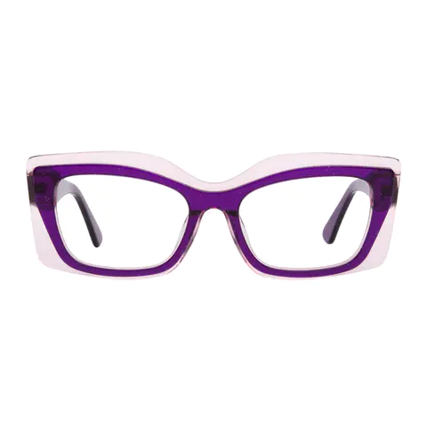 Square Purple Eyeglasses