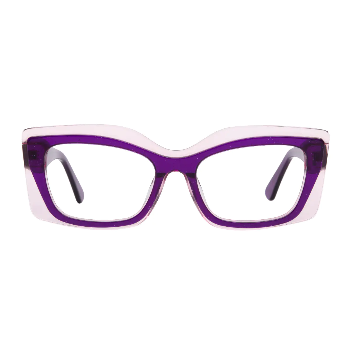 Square Purple Eyeglasses