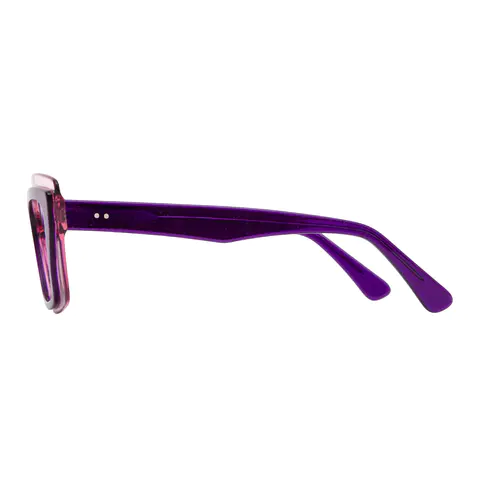 Square Purple Eyeglasses