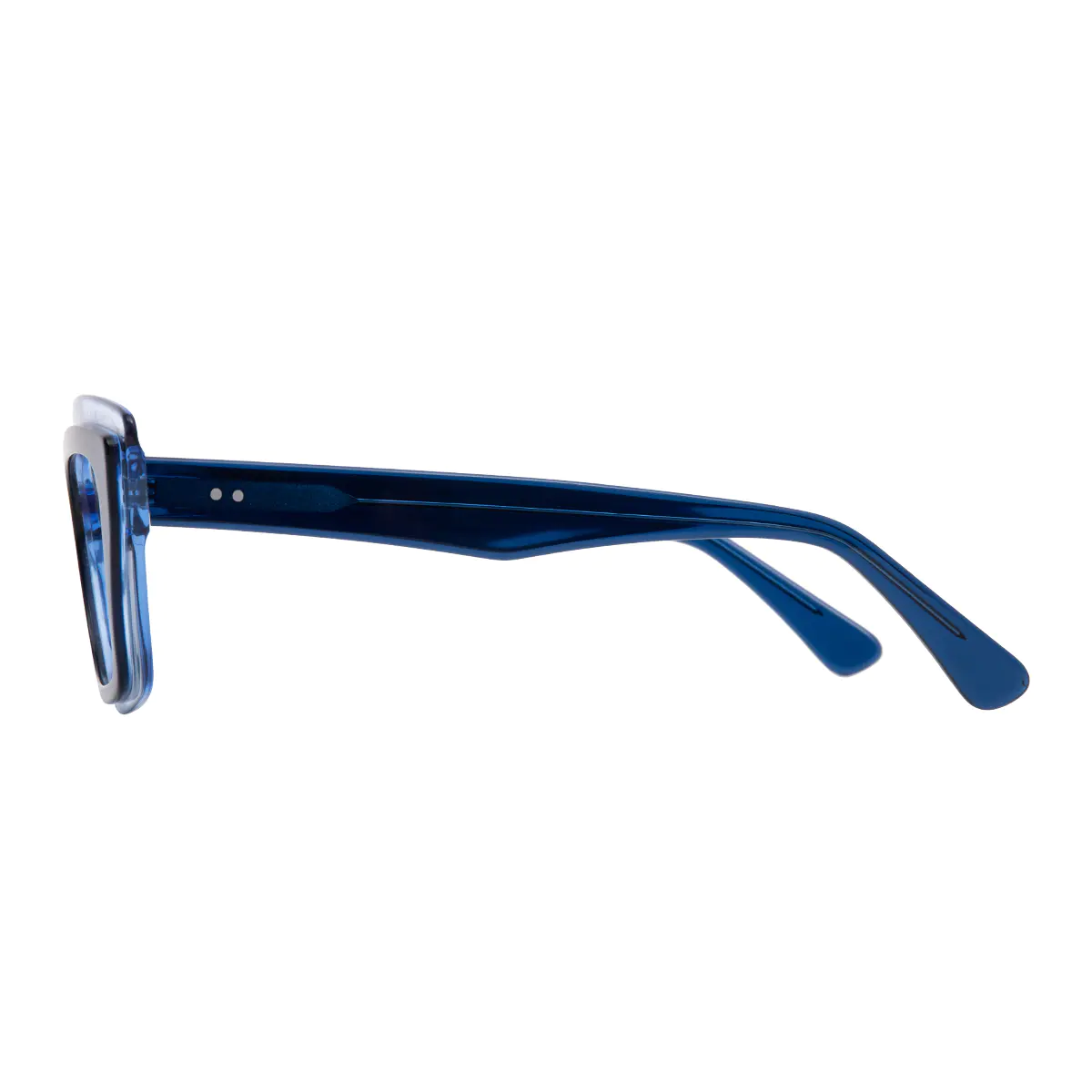 Square Blue Eyeglasses