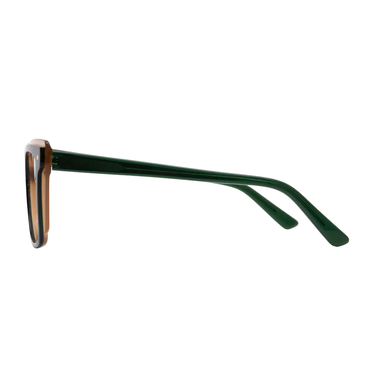 Square Black/Brown Eyeglasses