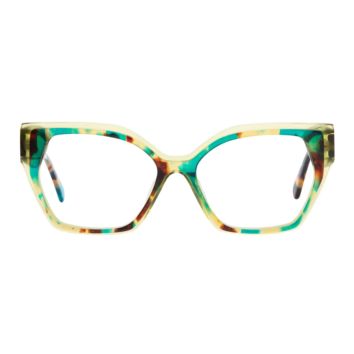 Geometric Tortoiseshell Eyeglasses