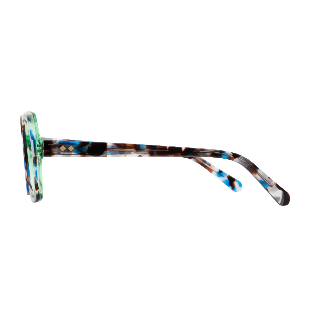 Geometric Tortoiseshell Eyeglasses