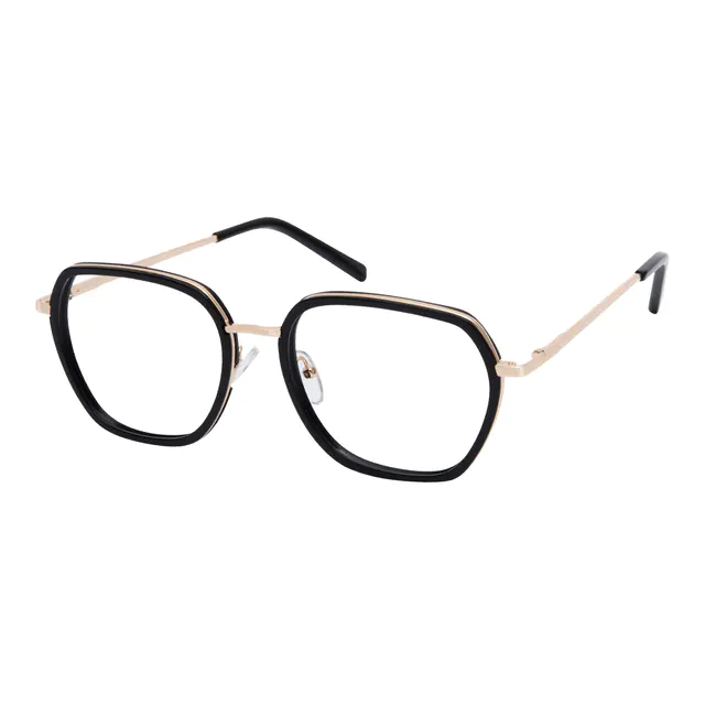 Square Black Eyeglasses