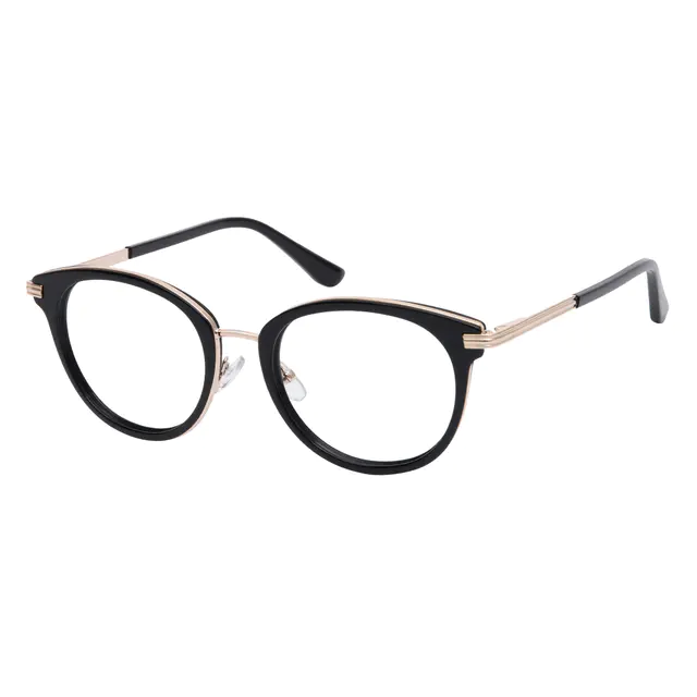 Round Black Eyeglasses