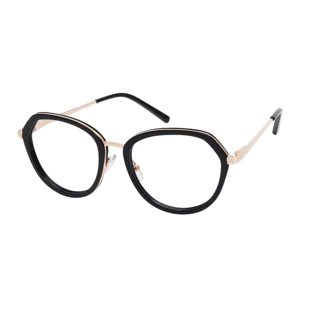 Round Black Eyeglasses