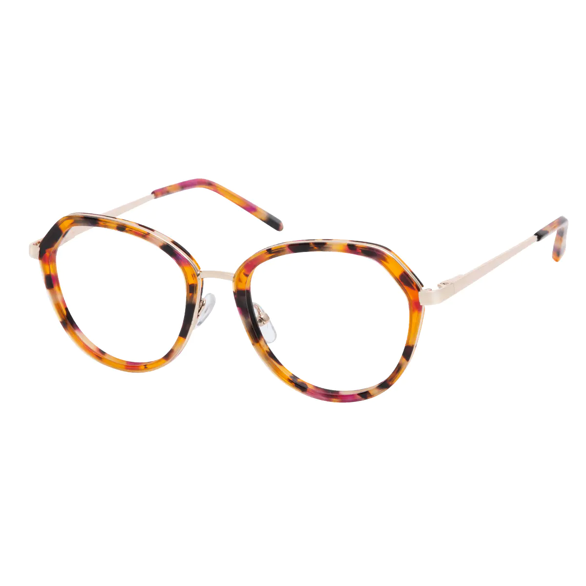 Round Tortoiseshell Eyeglasses