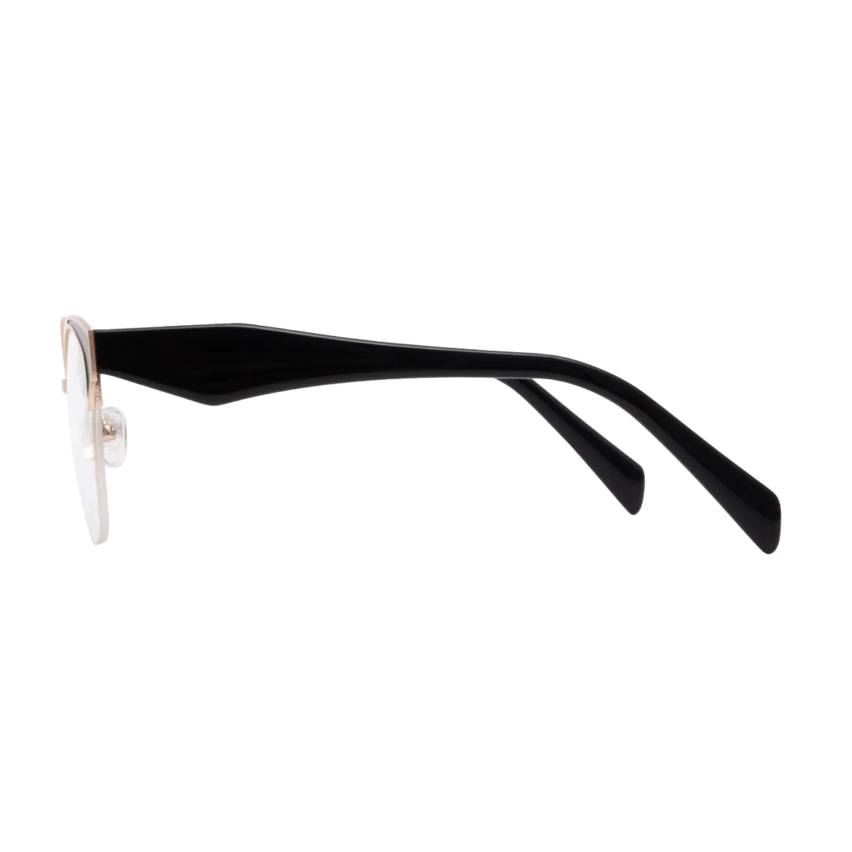 Cat-eye Black Gold Eyeglasses