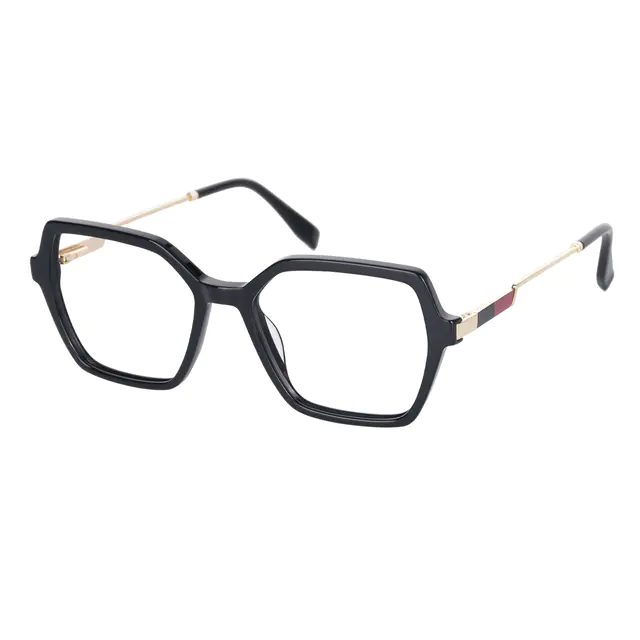 Square Black Eyeglasses
