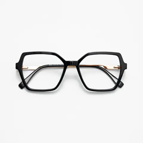 Square Black Eyeglasses