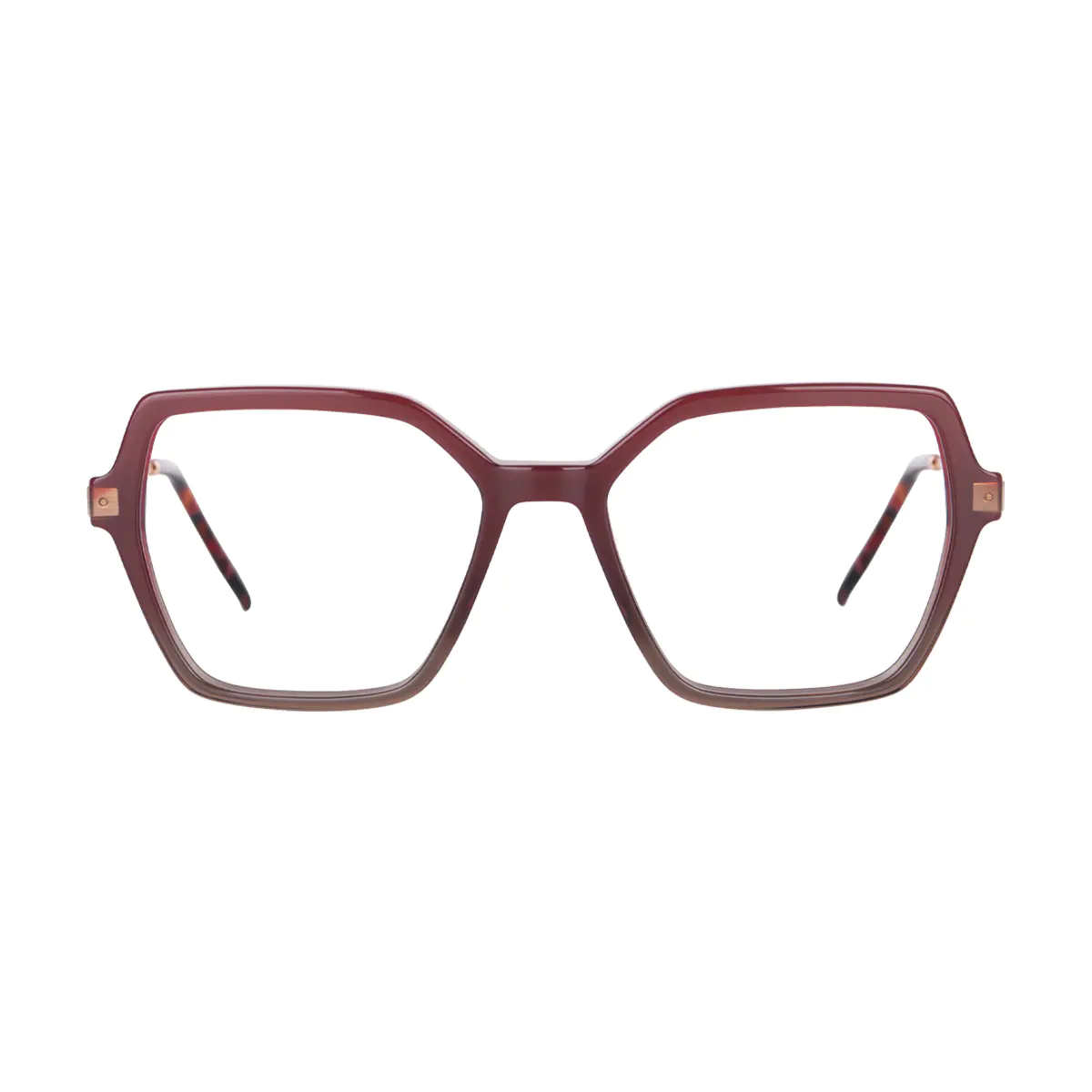 Square Red Eyeglasses