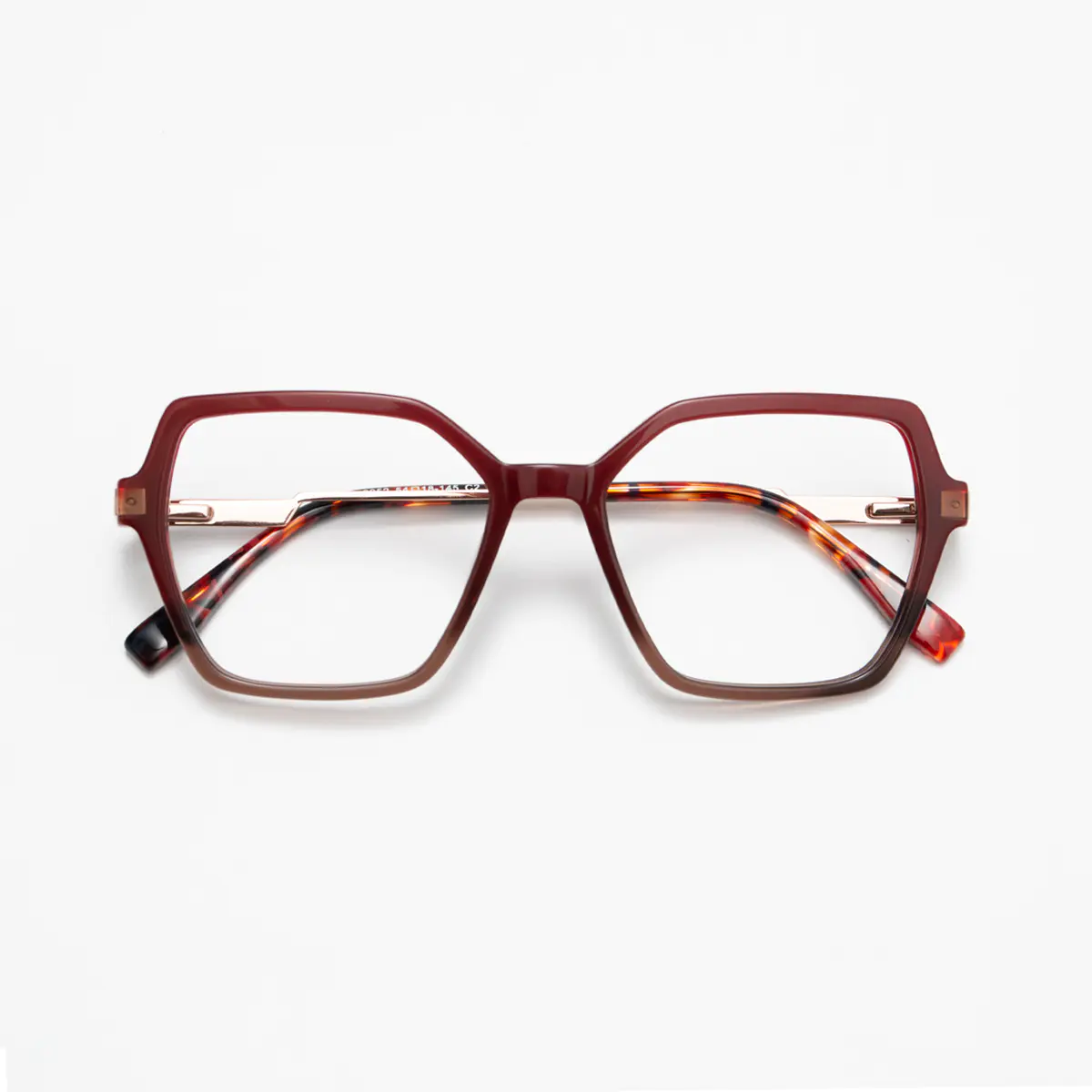 Square Red Eyeglasses